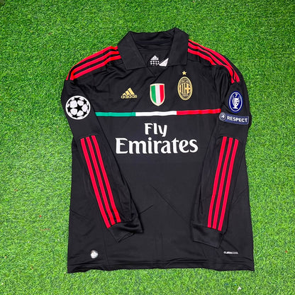 Stephen El Shaarawy AC Milan 2011/12 Red & Black Retro Football Jersey Collection