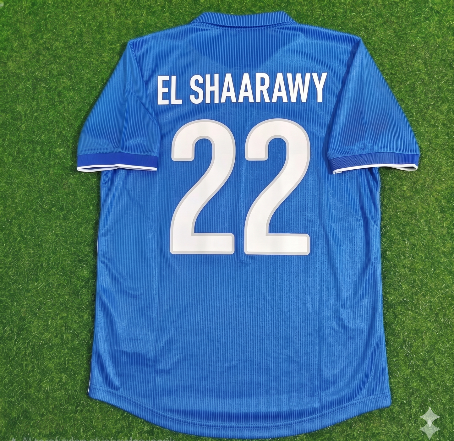 Stephen El Shaarawy Italy Home Blue Retro Football Jersey Kit