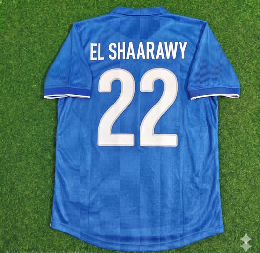 Stephen El Shaarawy Italy Home Blue Retro Football Jersey Kit