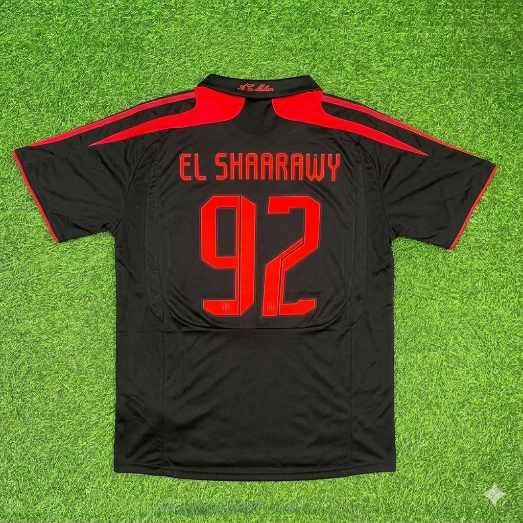 Stephen El Shaarawy AC Milan Black Retro Third Football Jersey Kit