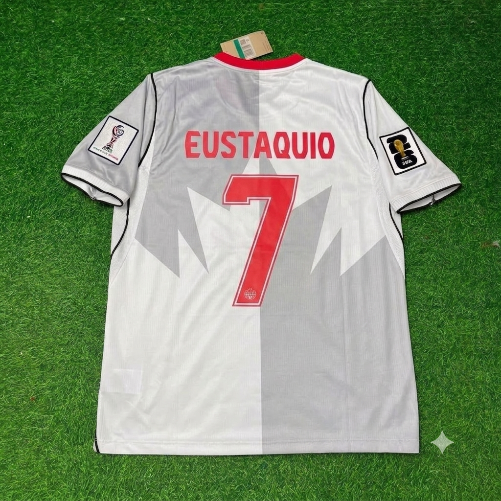 Canada World Cup 2026 Stephen Eustáquio #7 Away White Football Jersey