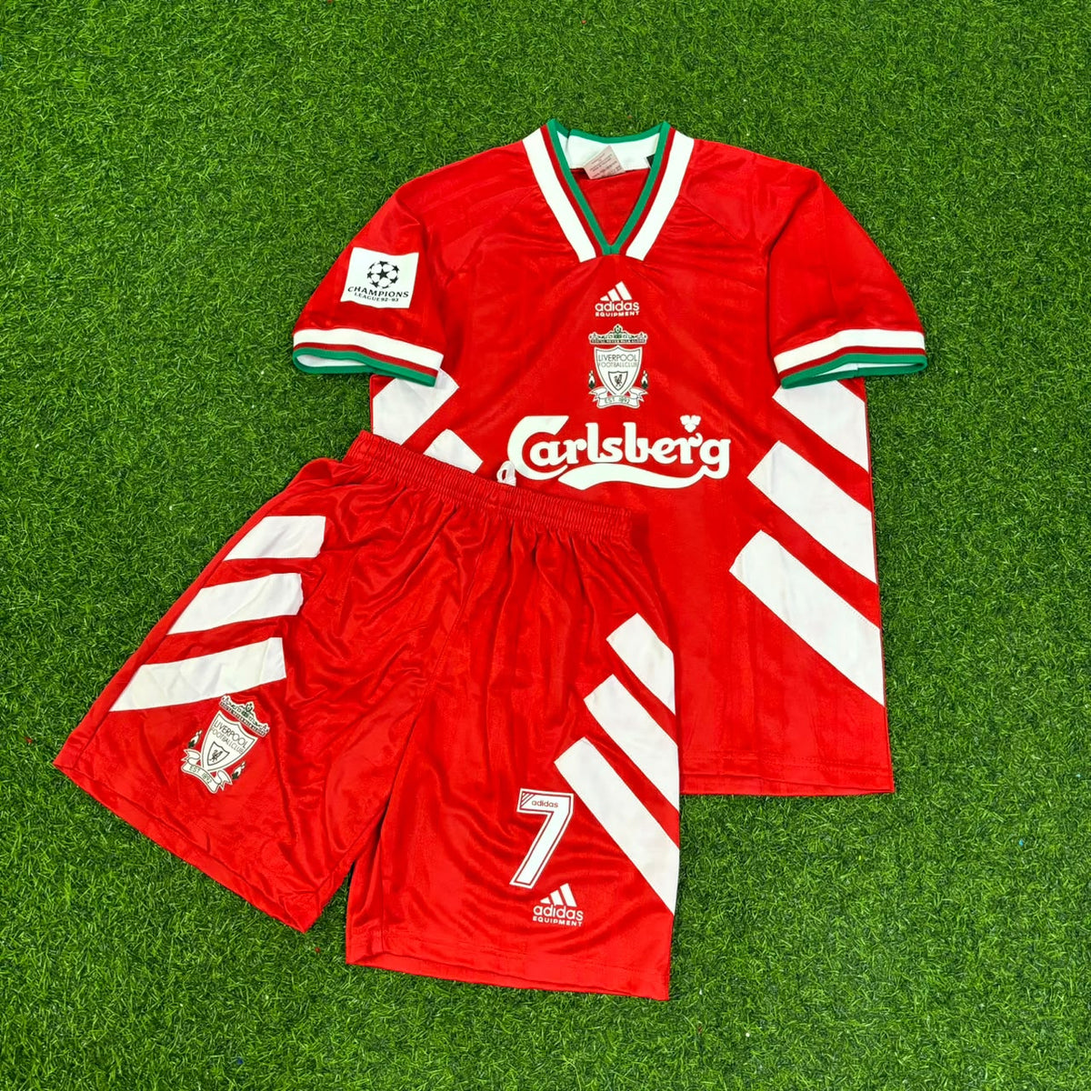 Steve McManaman Liverpool Home Red Kids Retro Football Jersey Kit