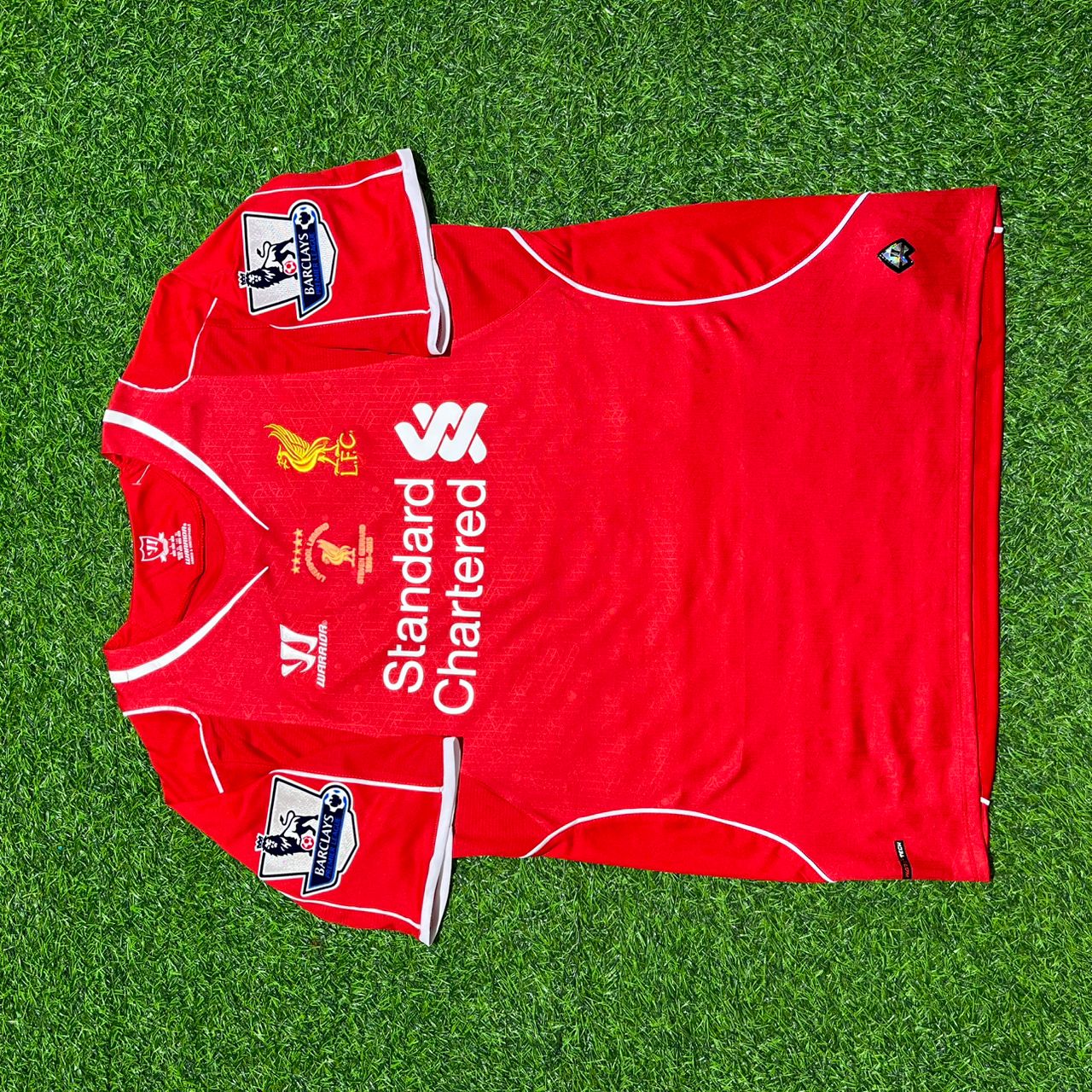 Steven Gerrard #8 Liverpool 2014 2015 Final Year Special Retro Football Jersey