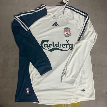 Steven Gerrard Liverpool 2007 Long Sleeve Retro Football Jersey Kit