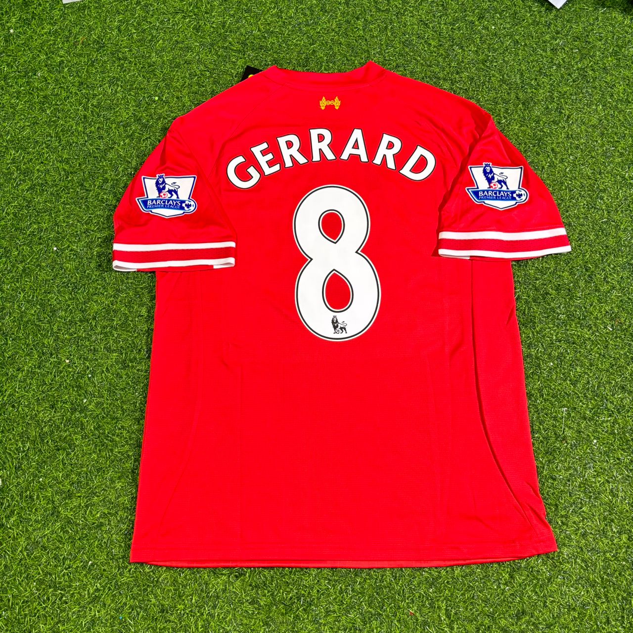 Steven Gerrard Liverpool 2013-2014 Season Red Retro Football Jersey Kit