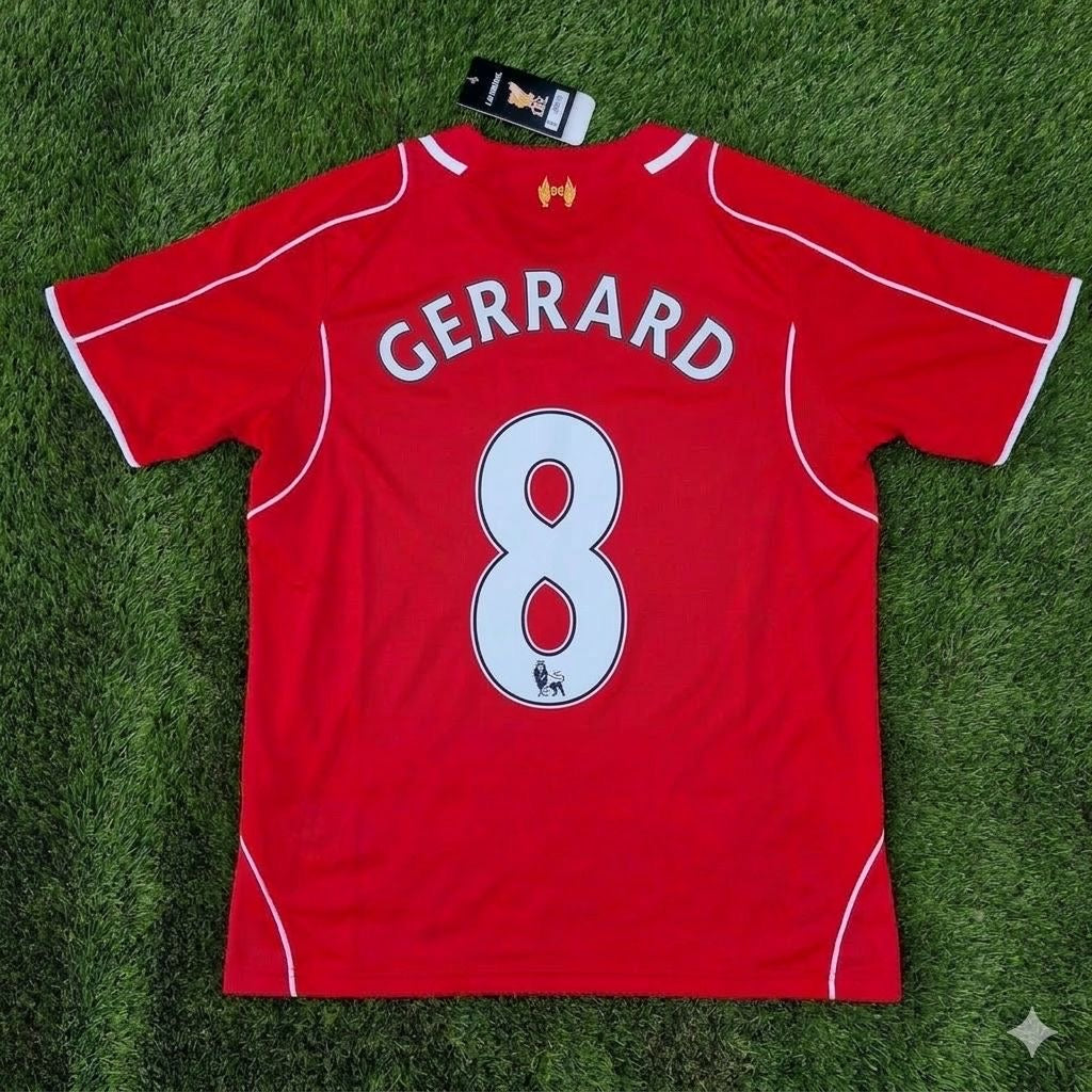 Steven Gerrard 8 - Liverpool 2014/15 Home Retro Football Jersey Kit