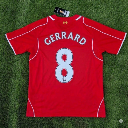 Steven Gerrard 8 - Liverpool 2014/15 Home Retro Football Jersey Kit