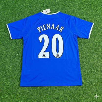 Steven Pienaar #20 Everton Fc Blue Retro Football Jersey Kit