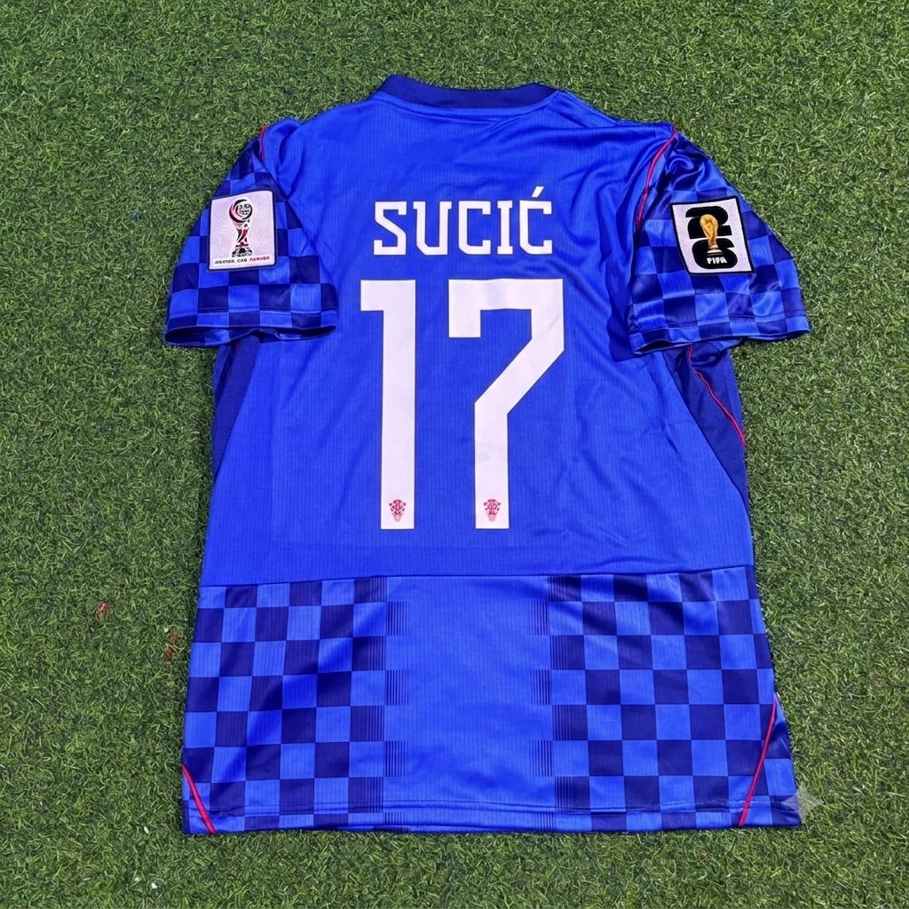 Petar Sucic Croatia 2026 World Cup Away Blue Football Jersey
