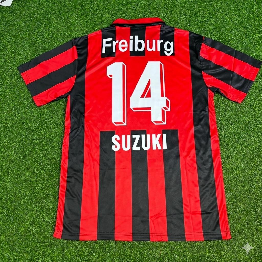 Yuito Suzuki SC Freiburg Retro Football Jersey Kit