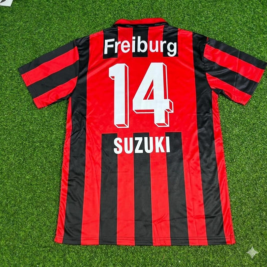 Yuito Suzuki SC Freiburg Retro Football Jersey Kit