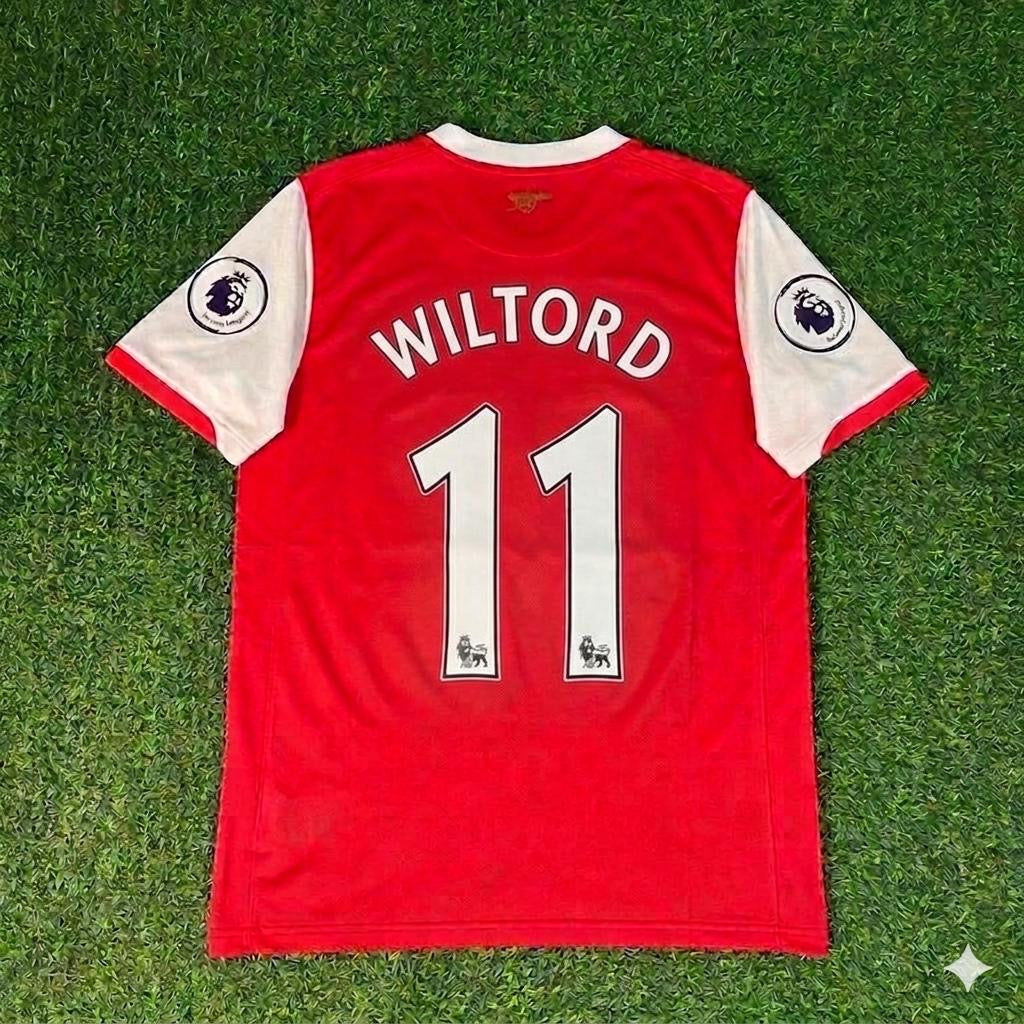 Sylvain Wiltord #11 Arsenal 2006/2008 Season Retro Football Jersey