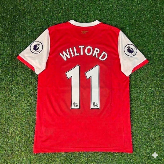Sylvain Wiltord #11 Arsenal 2006/2008 Season Retro Football Jersey