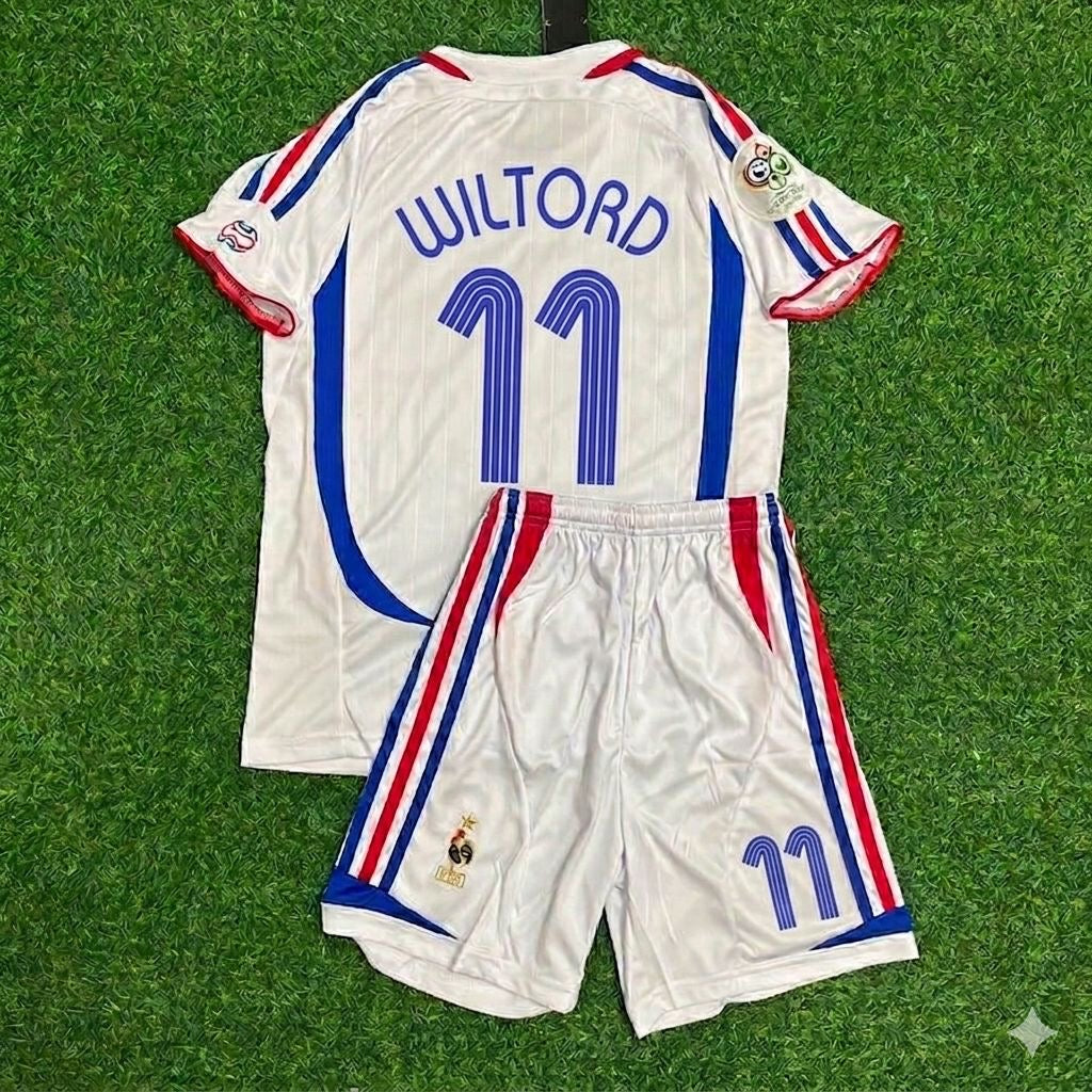 France World Cup 2006 Sylvain Wiltord #11 Retro Kids Kit