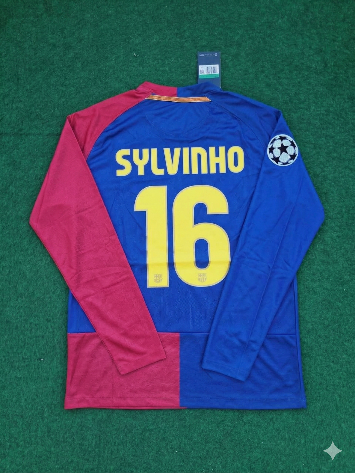 Sylvinho Barcelona 2009 Champions League Final Retro Football Jersey