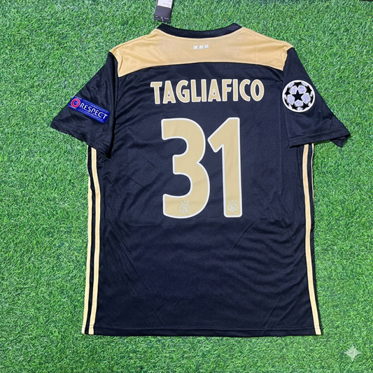 Nicolas Tagliafico Ajax 2018 2019 Champions League Black Retro Football Jersey Kit
