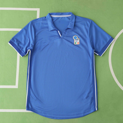Italy 1998 Home Blue Retro Football Jersey Football