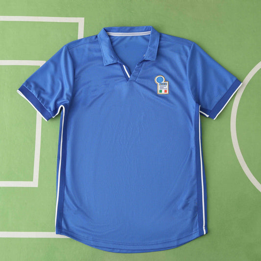 Italy 1998 Home Blue Retro Football Jersey Football