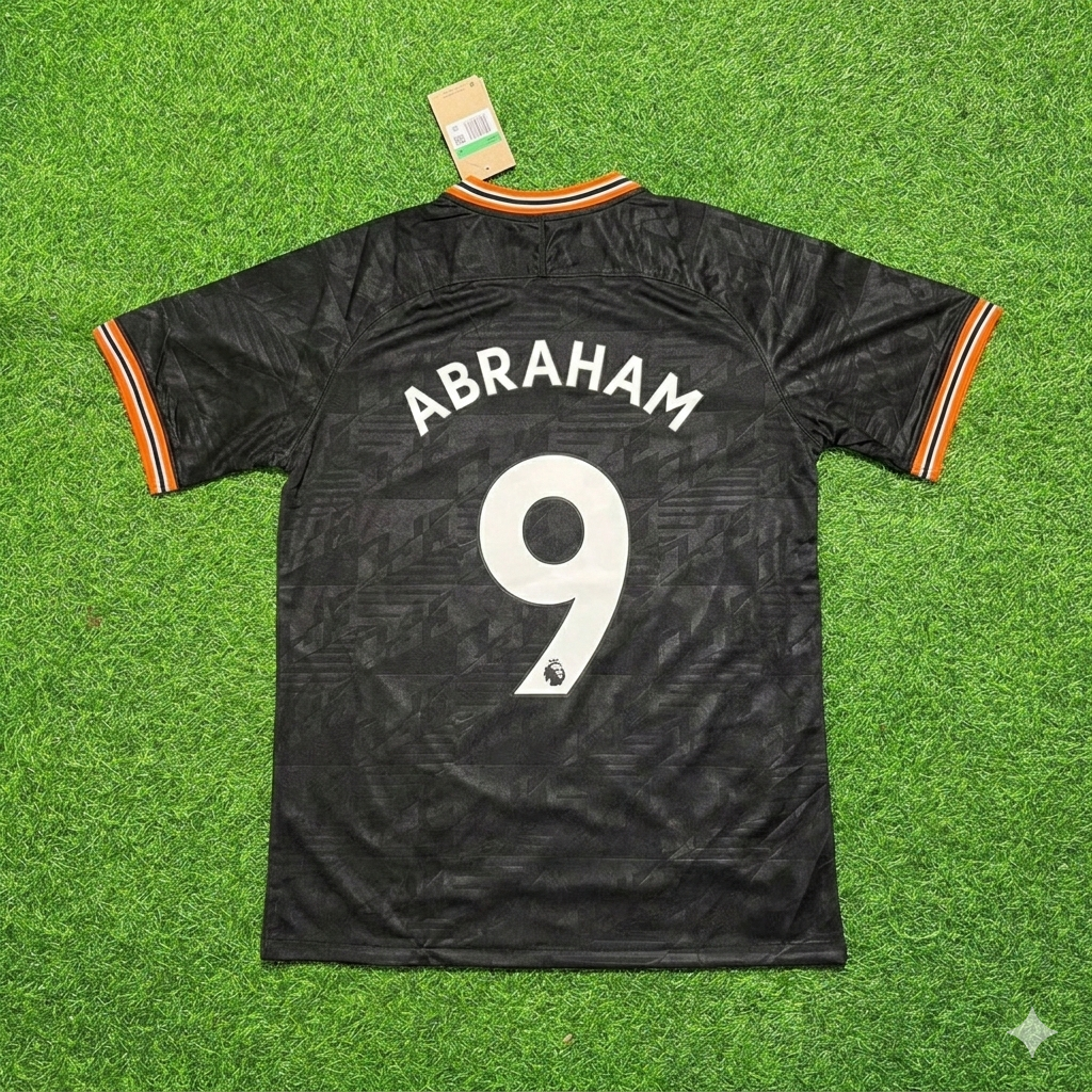 Tammy Abraham 9- Chelsea 2019/2020 Away Black Retro Football Jersey Collection