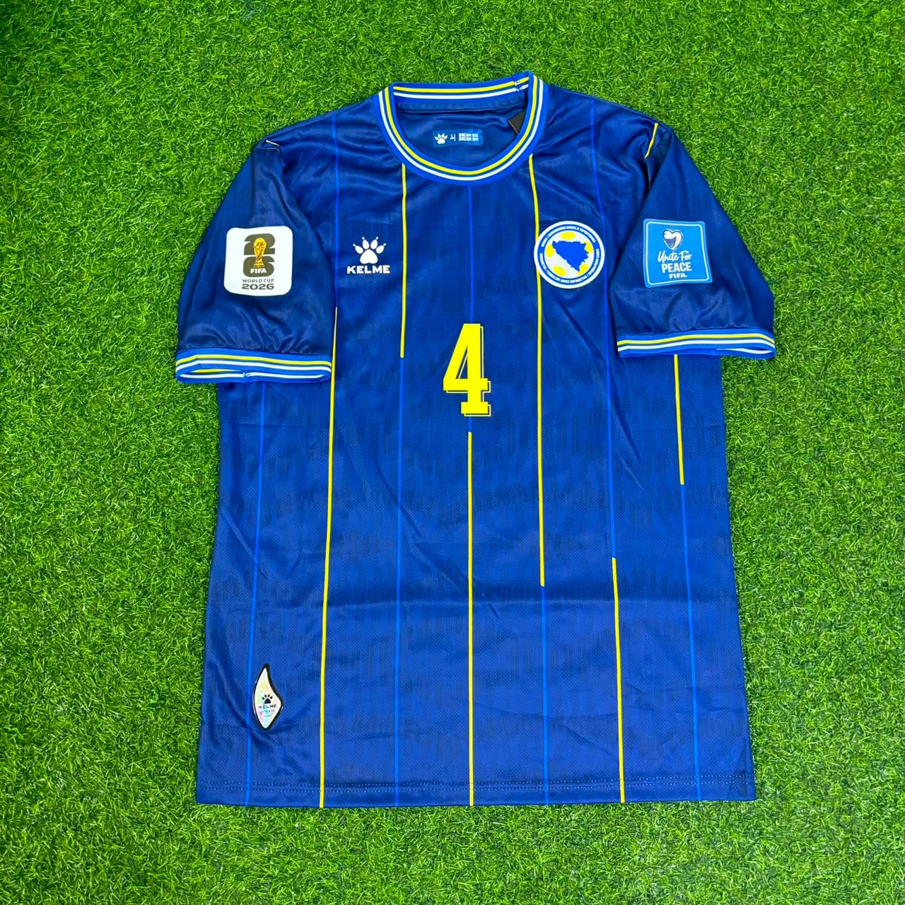 Bosnia and Herzegovina World Cup 2026 Tarik Muharemovic Blue Football Jersey