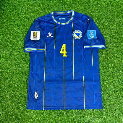 Bosnia and Herzegovina World Cup 2026 Tarik Muharemovic Blue Football Jersey