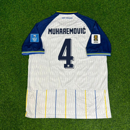 Bosnia and Herzegovina World Cup 2026 Tarik Muharemovic White Football Jersey