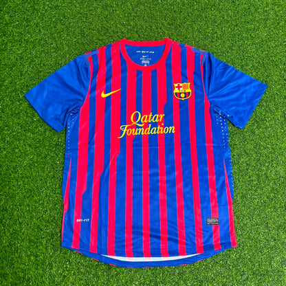 Thiago Alcantara Barcelona 2011/2012 Retro Home Football Jersey Kit