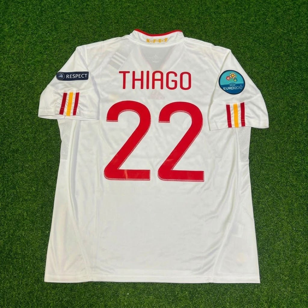 Thiago Alcantara Spain EURO 2012 Final Retro Football Jersey