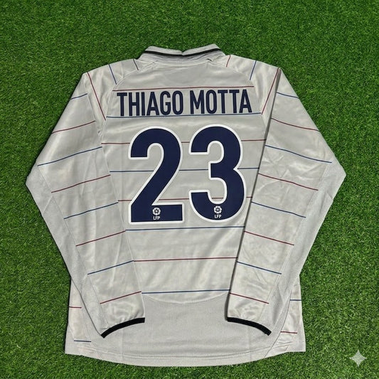 Thiago Motta #23 Barcelona 2003 2004 Away Long Sleeve Retro Football Jersey Collection