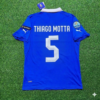 Italy EURO 2012 Thiago Motta 5- Retro Home Football Jersey