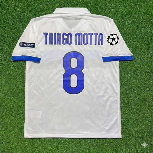 Thiago Motta Inter 2009/2010 White Retro Football Jersey Kit