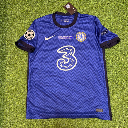 Thiago Silva 6- Chelsea 2021 Champions League Final Blue Retro Football Jersey Collection