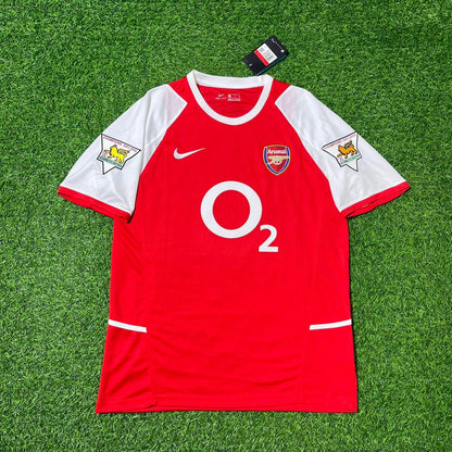 Gilberto Silva 19 Arsenal 2002/03 EPL Patch Home Retro Football Jersey Collection