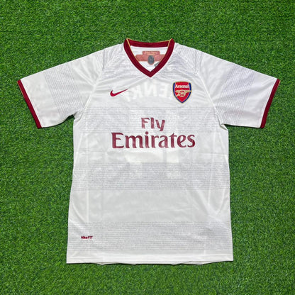 Patrick Vieira #4 Arsenal 2004 2005 Away Retro White Football Jersey