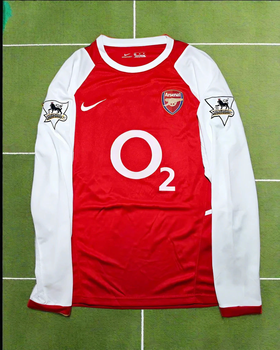 Thierry Henry 14 - Arsenal o2 2002 Retro Long Sleeve Football