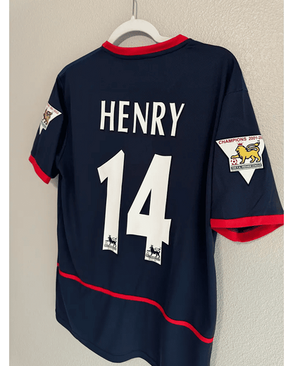 Thierry Henry Arsenal 2002 - 2003 o2 Retro Football Jersey Kit