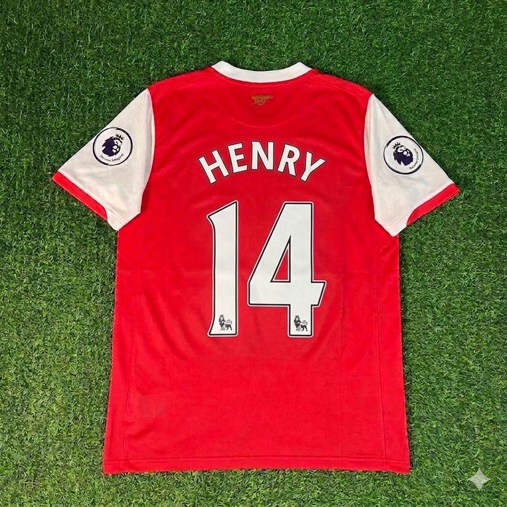 Thierry Henry #14 Arsenal 2006/2008 Season Retro Football Jersey