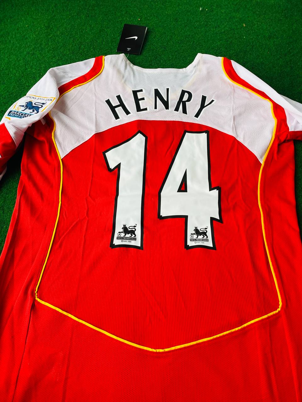 Thierry Henry Arsenal Retro Long Sleeve Football Jersey Kit