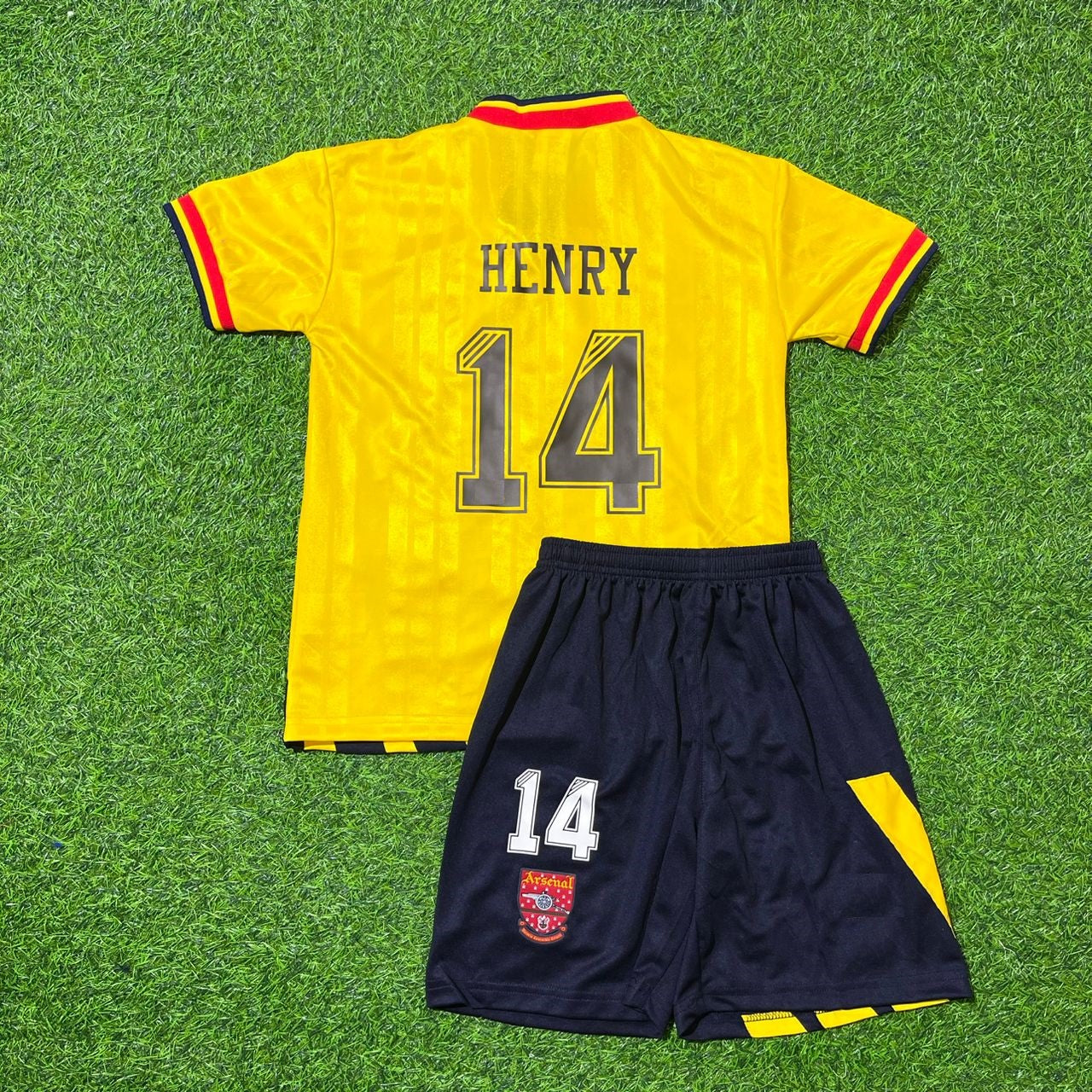 Thierry Henry Arsenal Yellow Kids Retro Football Jersey Collection