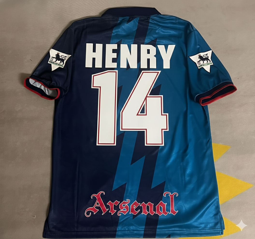 Thierry Henry Arsenal Retro 1998 Season Retro Football Jersey