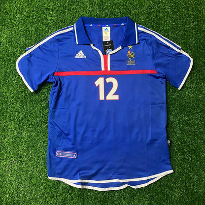 Thierry Henry France 2000 2002 Retro Football Jersey Kit