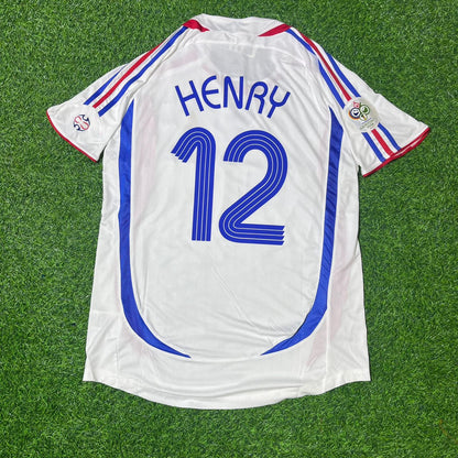 France World Cup 2006 Thierry Henry Final White Retro Kit