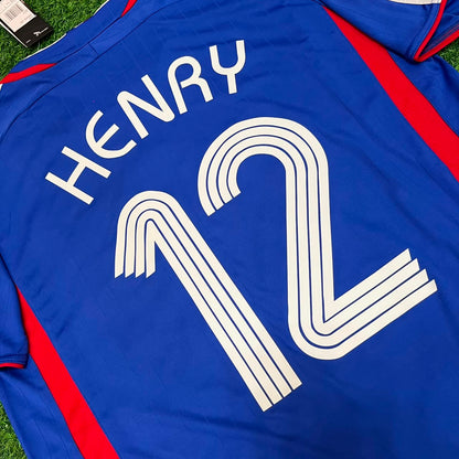 France World Cup 2006 Thierry Henry Blue Retro Kit