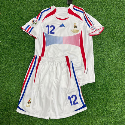 France World Cup 2006 Thierry Henry Retro Kids Football Jersey Kit