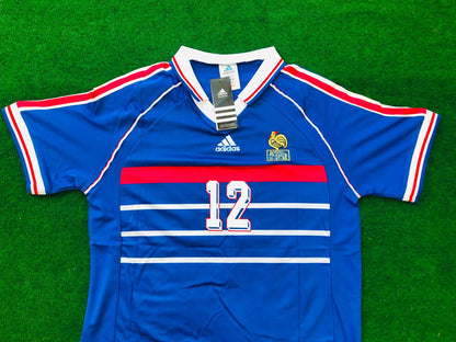 Thierry Henry France 1998 World Cup Retro Football Jersey Kit