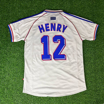 Thierry Henry - France 1998 World Cup Retro Football Jersey Kit