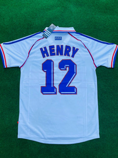 Thierry Henry - France 1998 World Cup Retro Football Jersey Kit