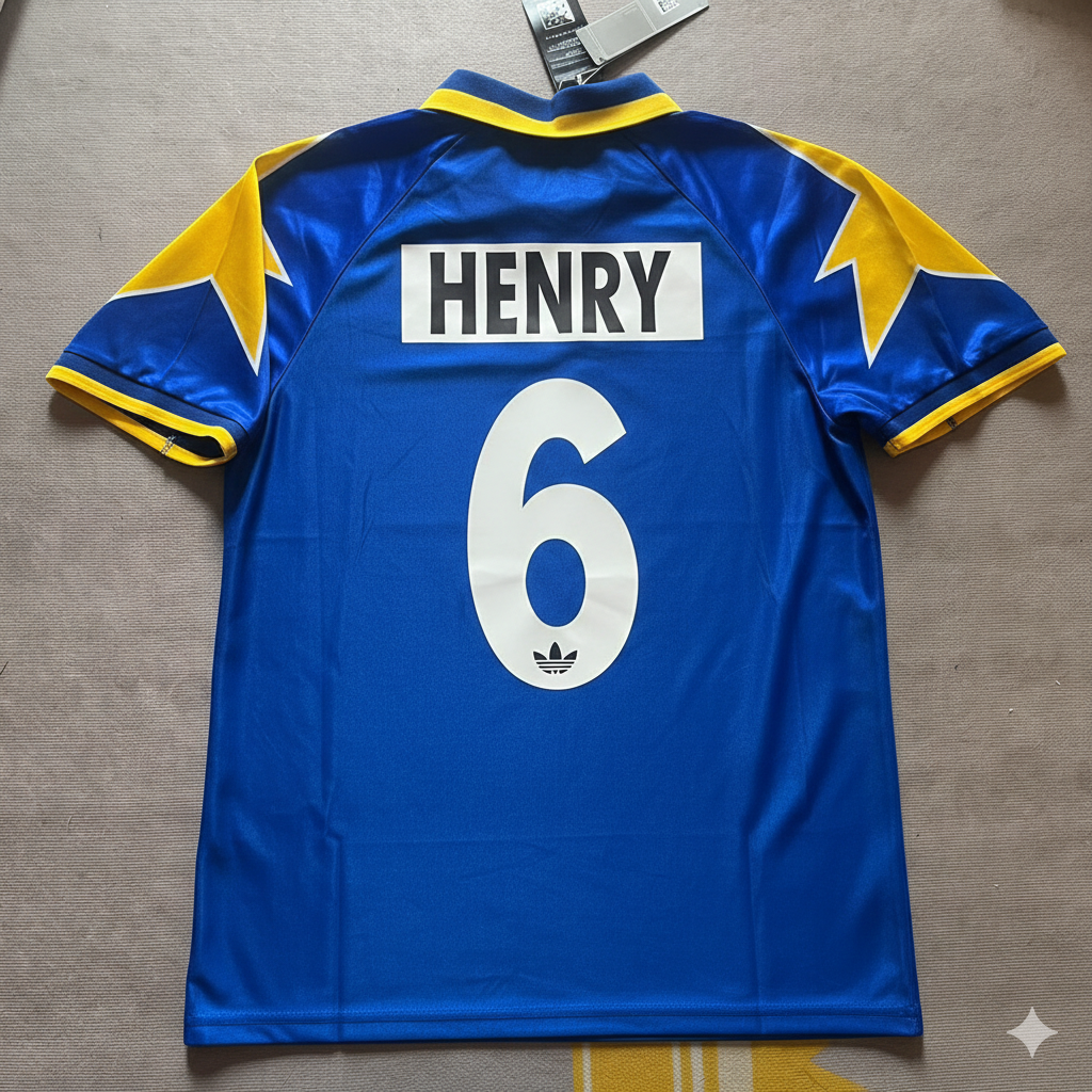 Thierry Henry 6 Juventus 1995 1997 Retro Football Jersey Kit