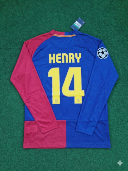 Thierry Henry Barcelona 2009 Champions League Final Retro Football Jersey