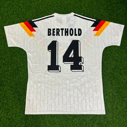 Germany World Cup 1990 Thomas Berthold Retro Football Jersey Kit